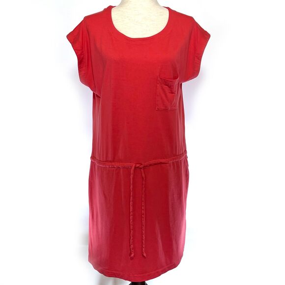 Fossil Large Orange Rayon Shift Dress - Picture 1 of 7